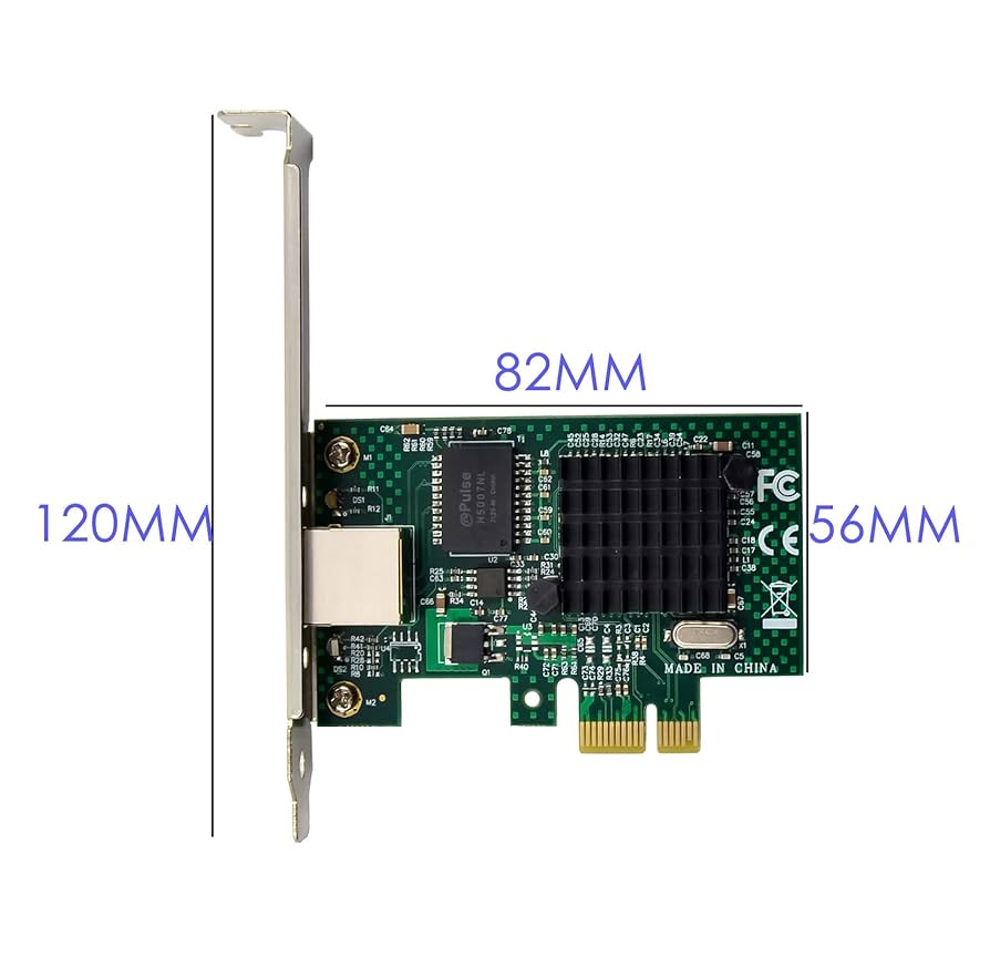 ギガビット PCIe LANカード Broadcom BCM5751搭載 Broadcom BCM5751 Gigabit Desktop PCI express Network Card 10